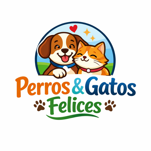 Perros y Gatos Felices